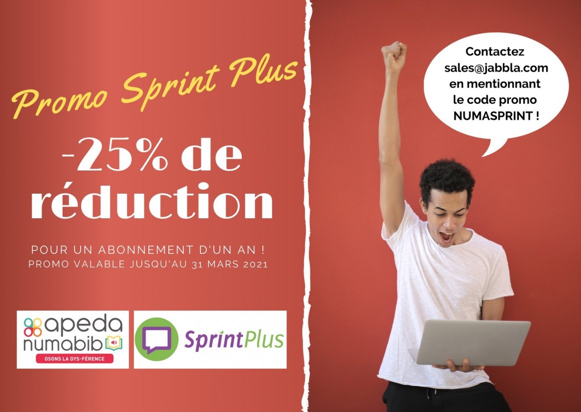 Action APEDA : - 25 % de réduction pour un abonnement SprintPlus
